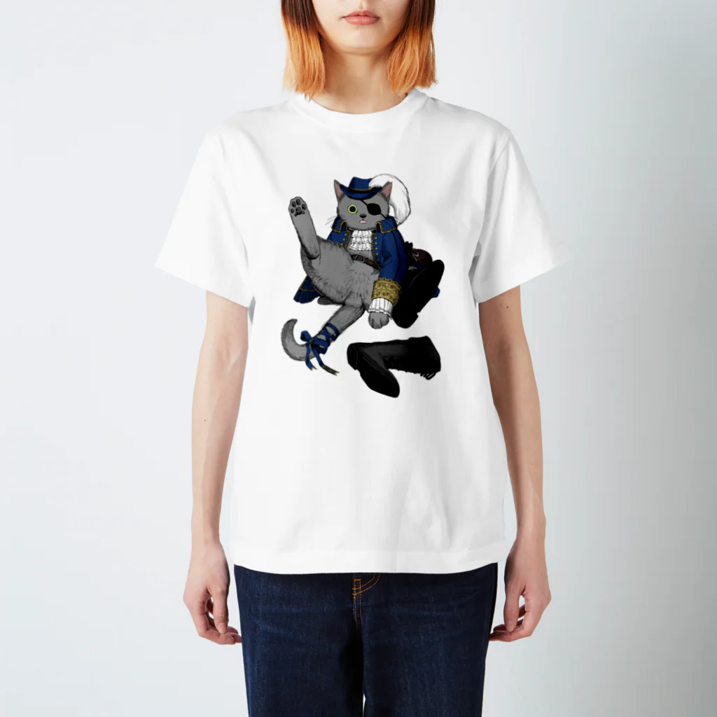 Lipsum_sapporoの長靴がぬげた猫 スタンダードTシャツ