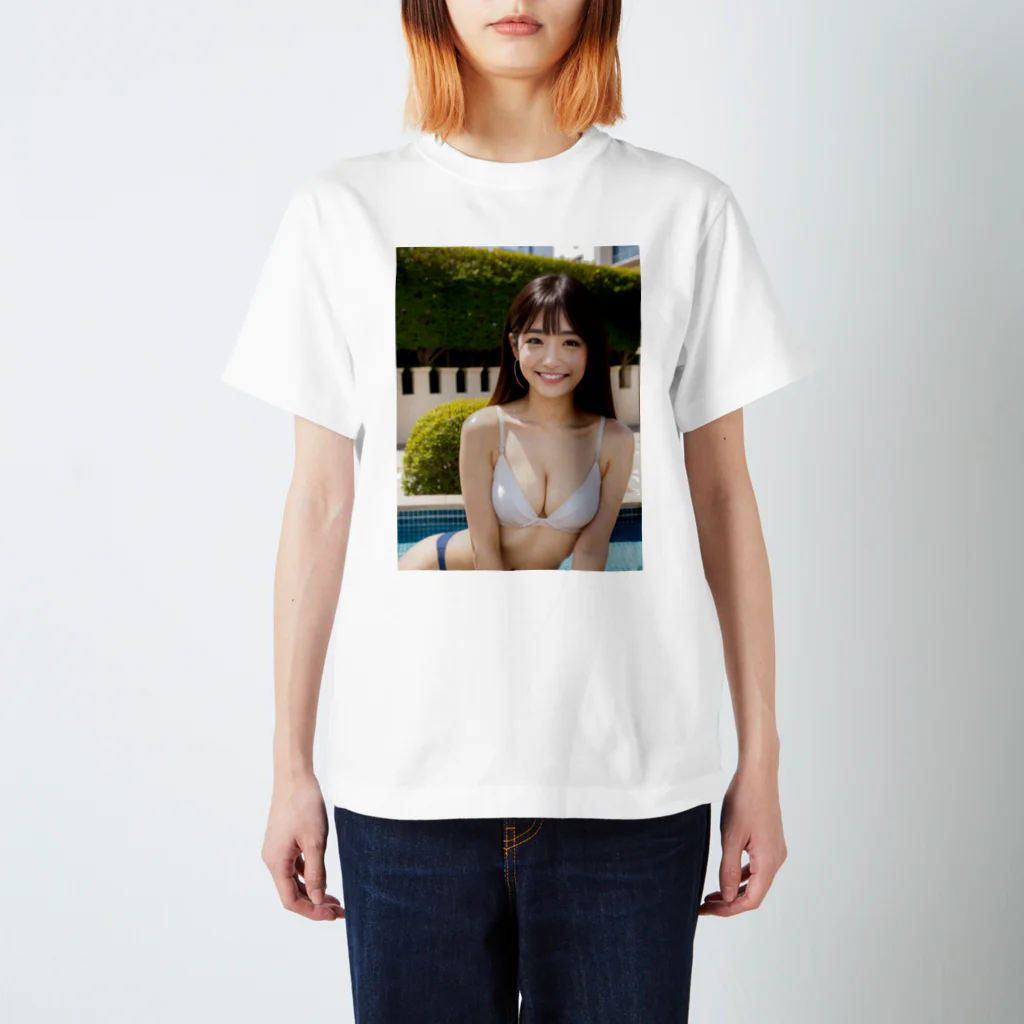 ninolilyのAI美女Tシャツ スタンダードTシャツ