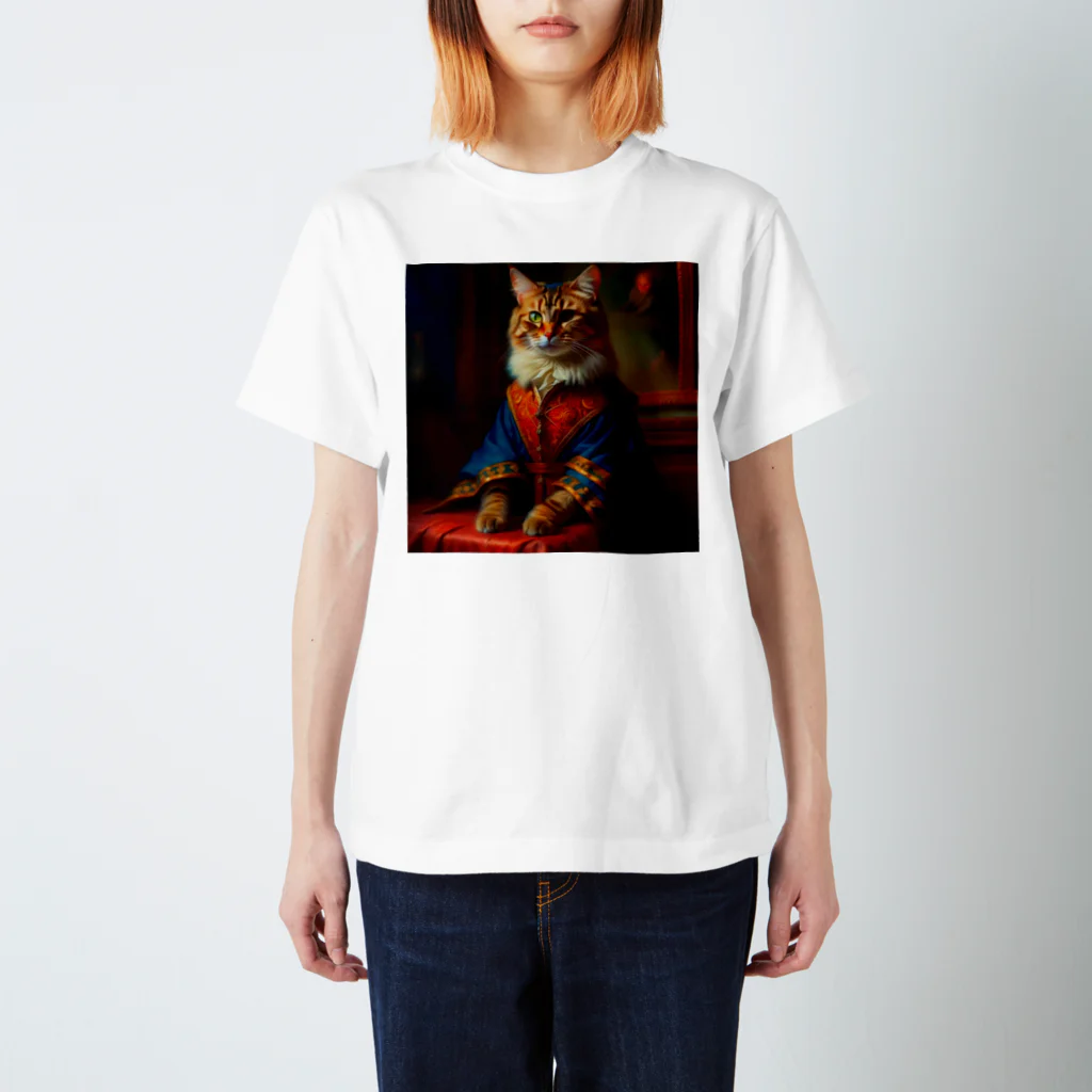 湊翔パパの趣味部屋の貴族猫 Regular Fit T-Shirt