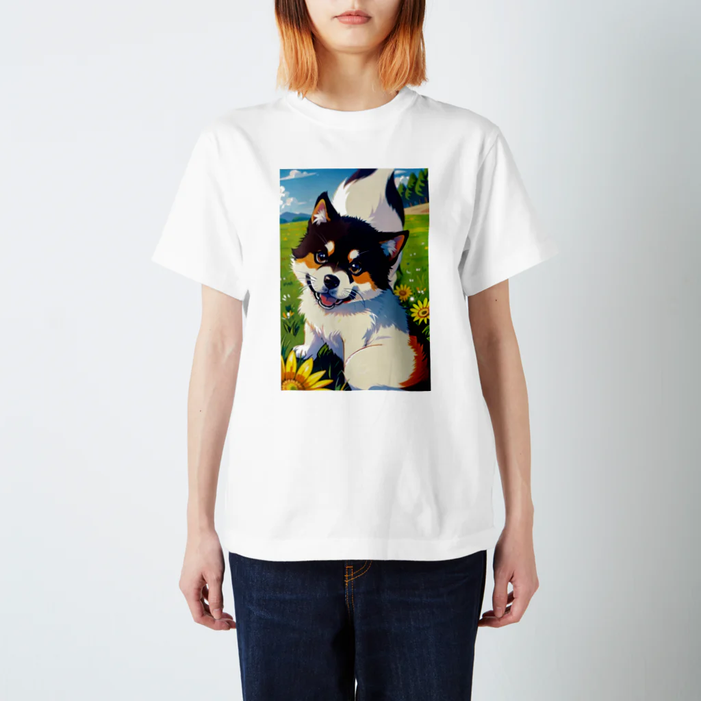 092712131101の可愛い犬グッズ Regular Fit T-Shirt
