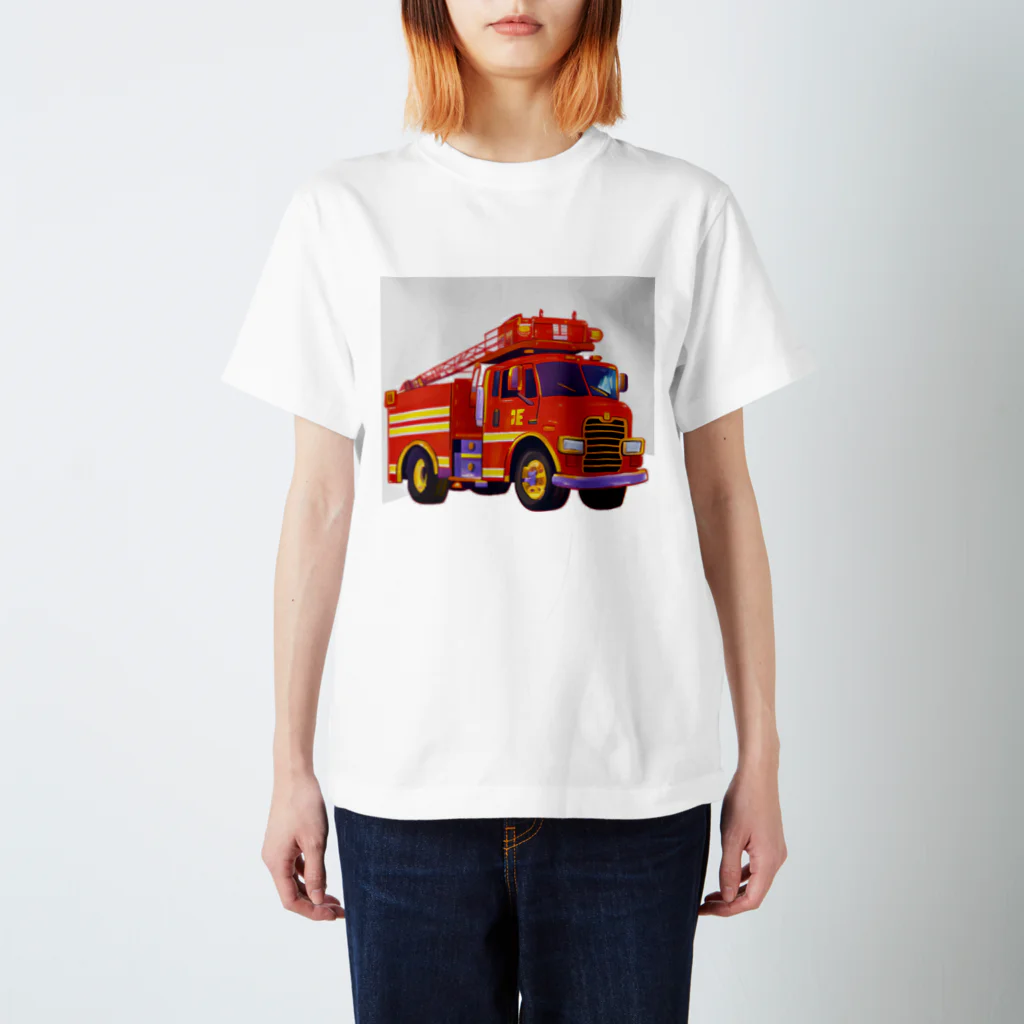 りりのかっこいい消防車 Regular Fit T-Shirt