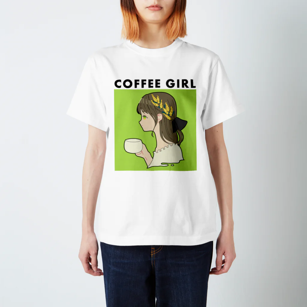 COFFEE GIRLのCoffee Girl ミモザ (コーヒーガール ミモザ) スタンダードTシャツ