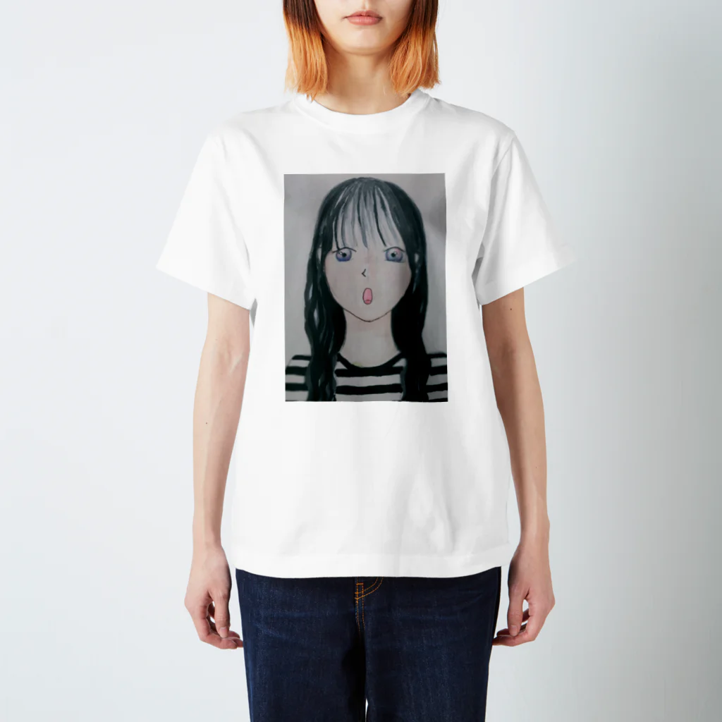 SAKIの黒髪の女の子 スタンダードTシャツ