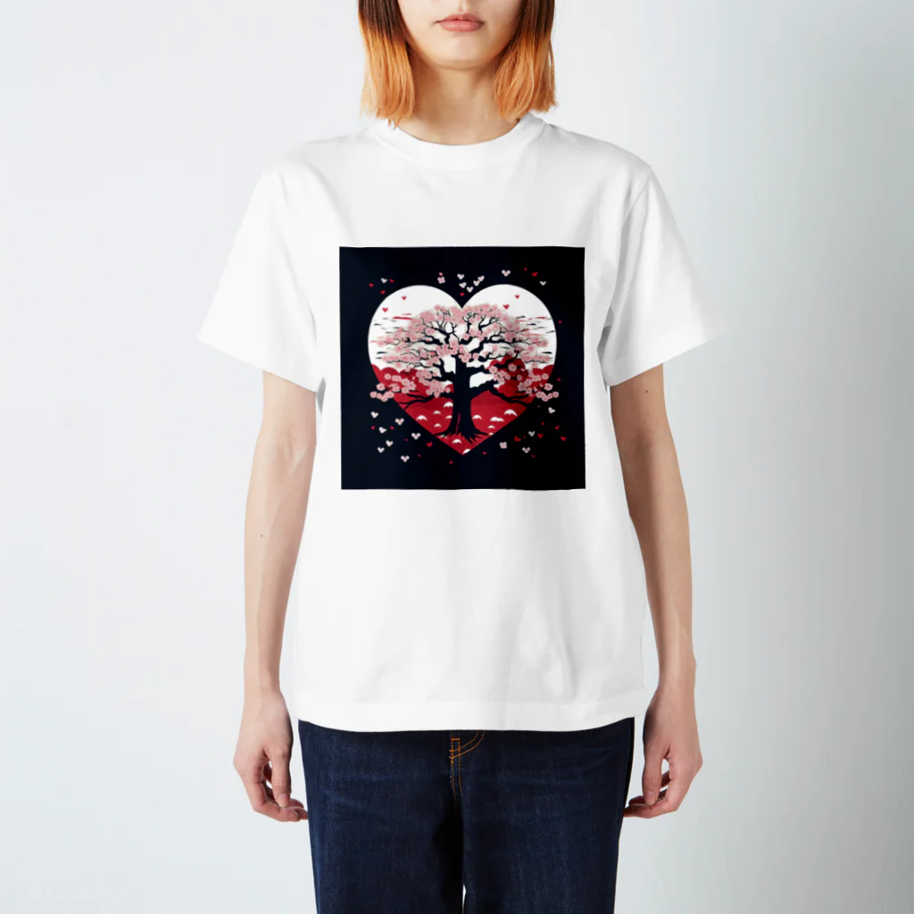 奏桃服店の桜のこころ3 Regular Fit T-Shirt