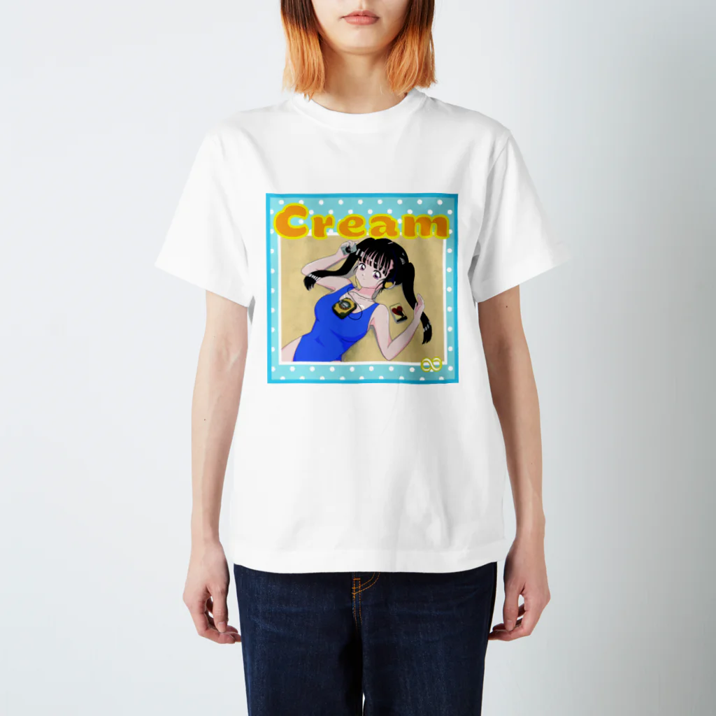 Japanolofi_RecordsのJapanolofi Records 42th Cream Goods スタンダードTシャツ