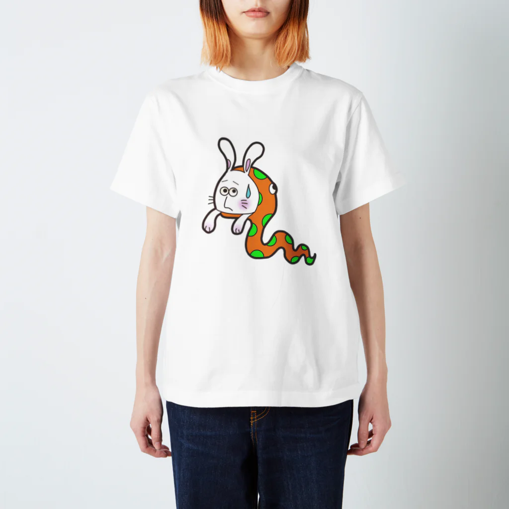 藻猫のへびうさぎ スタンダードTシャツ