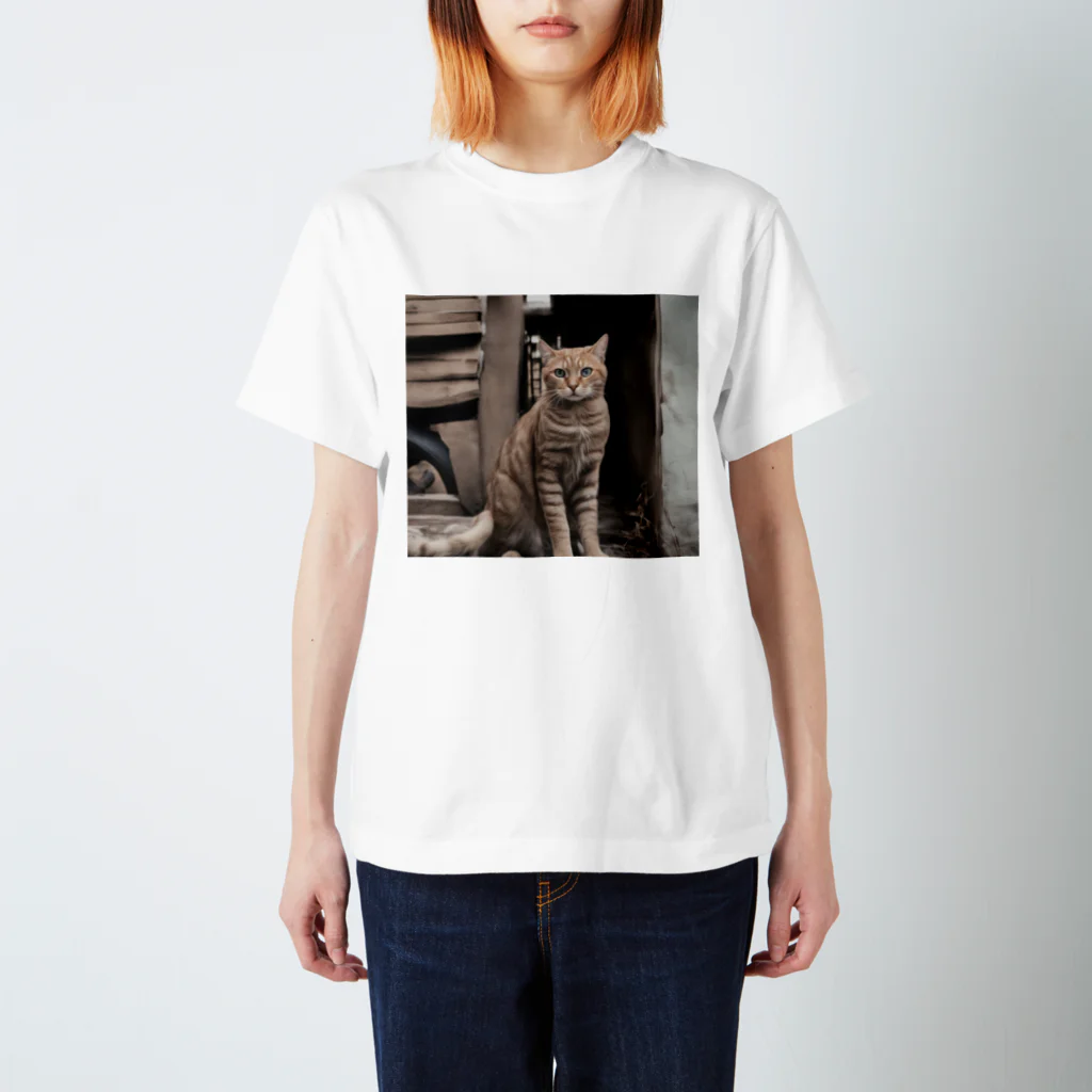 TAIYO 猫好きの美猫フォト スタンダードTシャツ