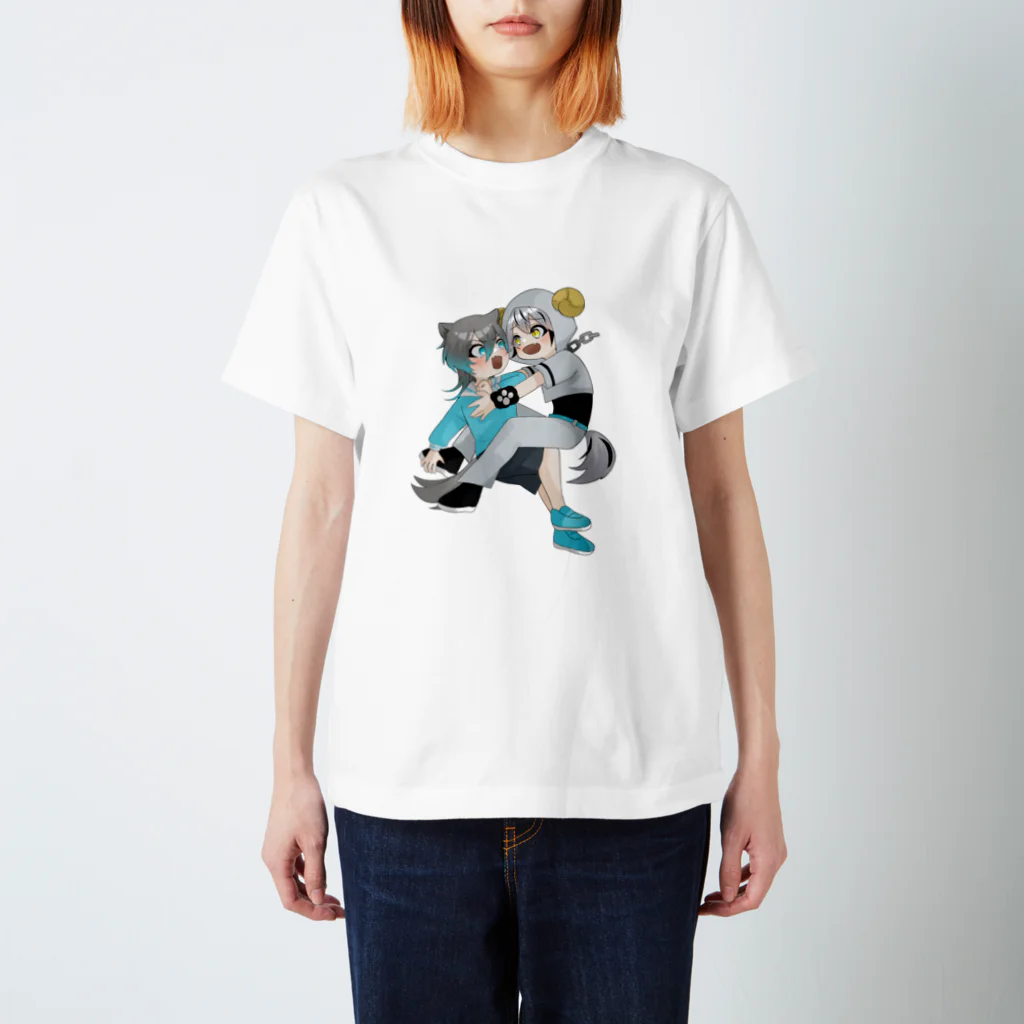 アナグラ―小屋の狼娘と白ヤギ少年 Regular Fit T-Shirt