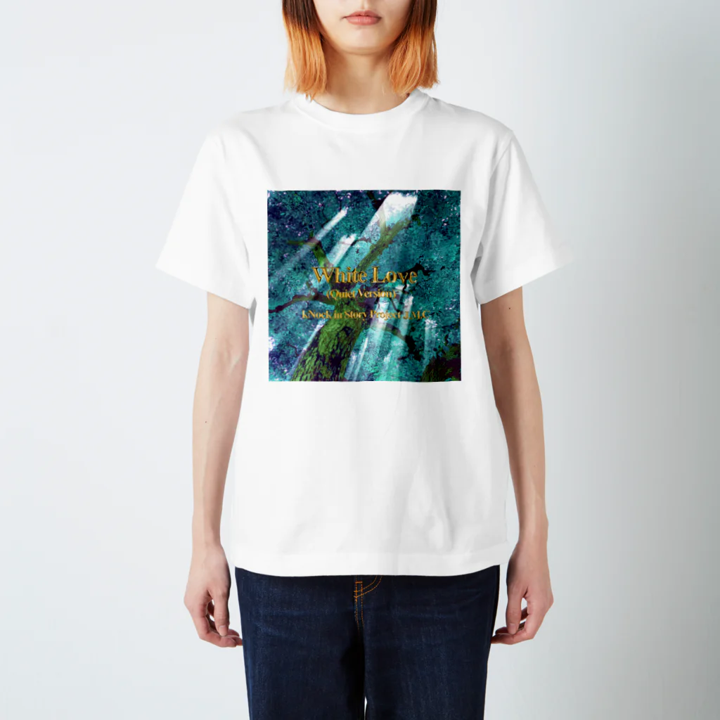 🌕朧月夜と紅茶時間☕️🫖のWhite Love (Quiet Version) Regular Fit T-Shirt