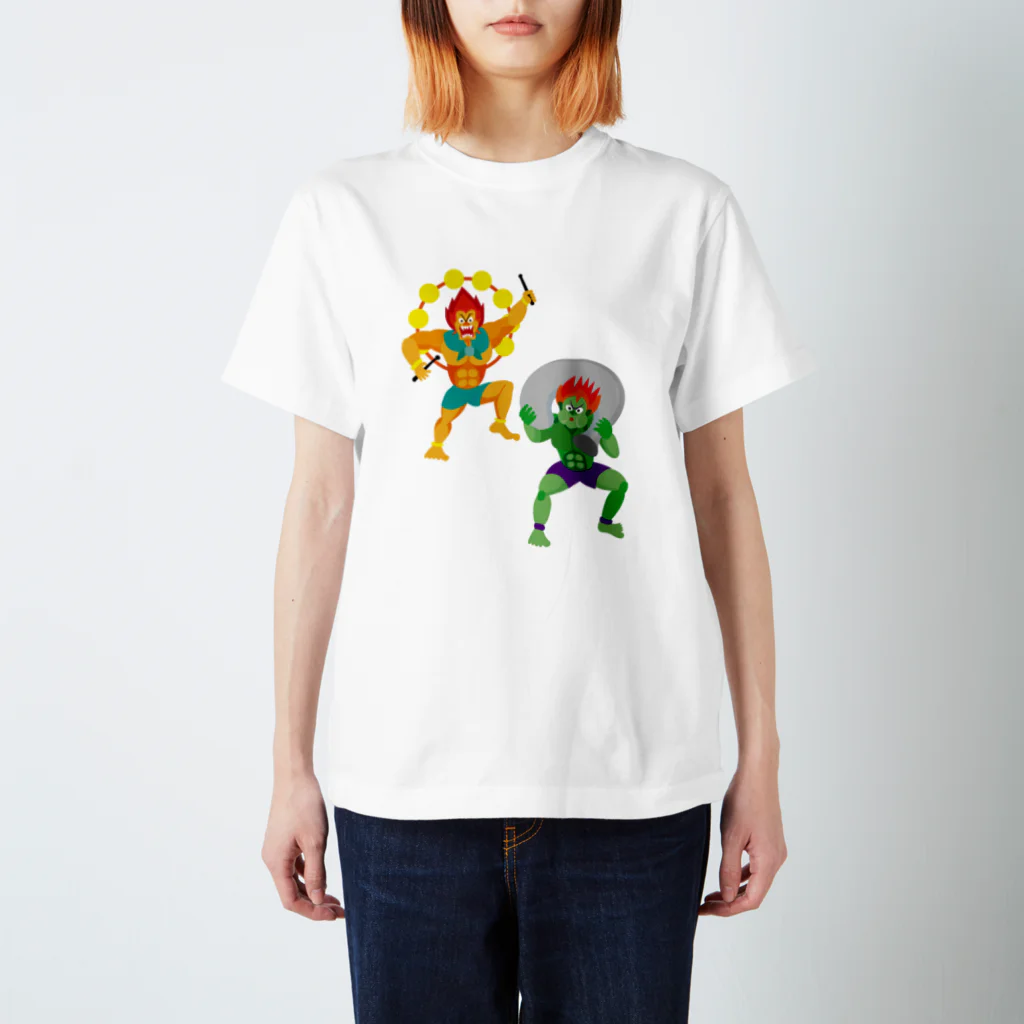 id-linkの風神雷神 Regular Fit T-Shirt