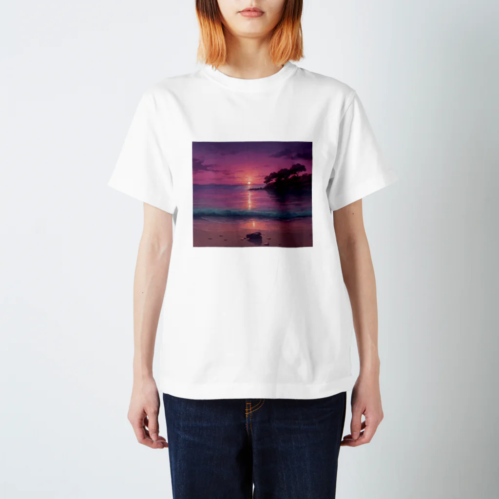 DapperMixの絵画の風景、海辺にグッズ スタンダードTシャツ