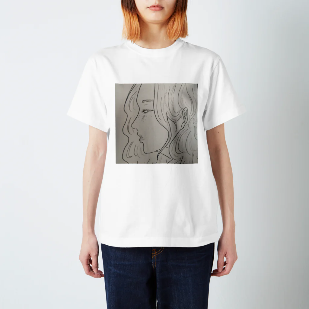 MARIEMONの女の子(横顔) スタンダードTシャツ