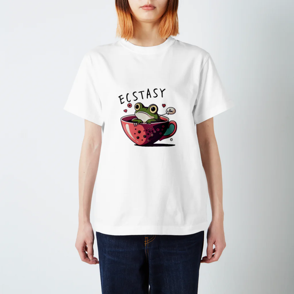 ピヨ爺の副業のほっとひとかえる = げこたろう = スタンダードTシャツ