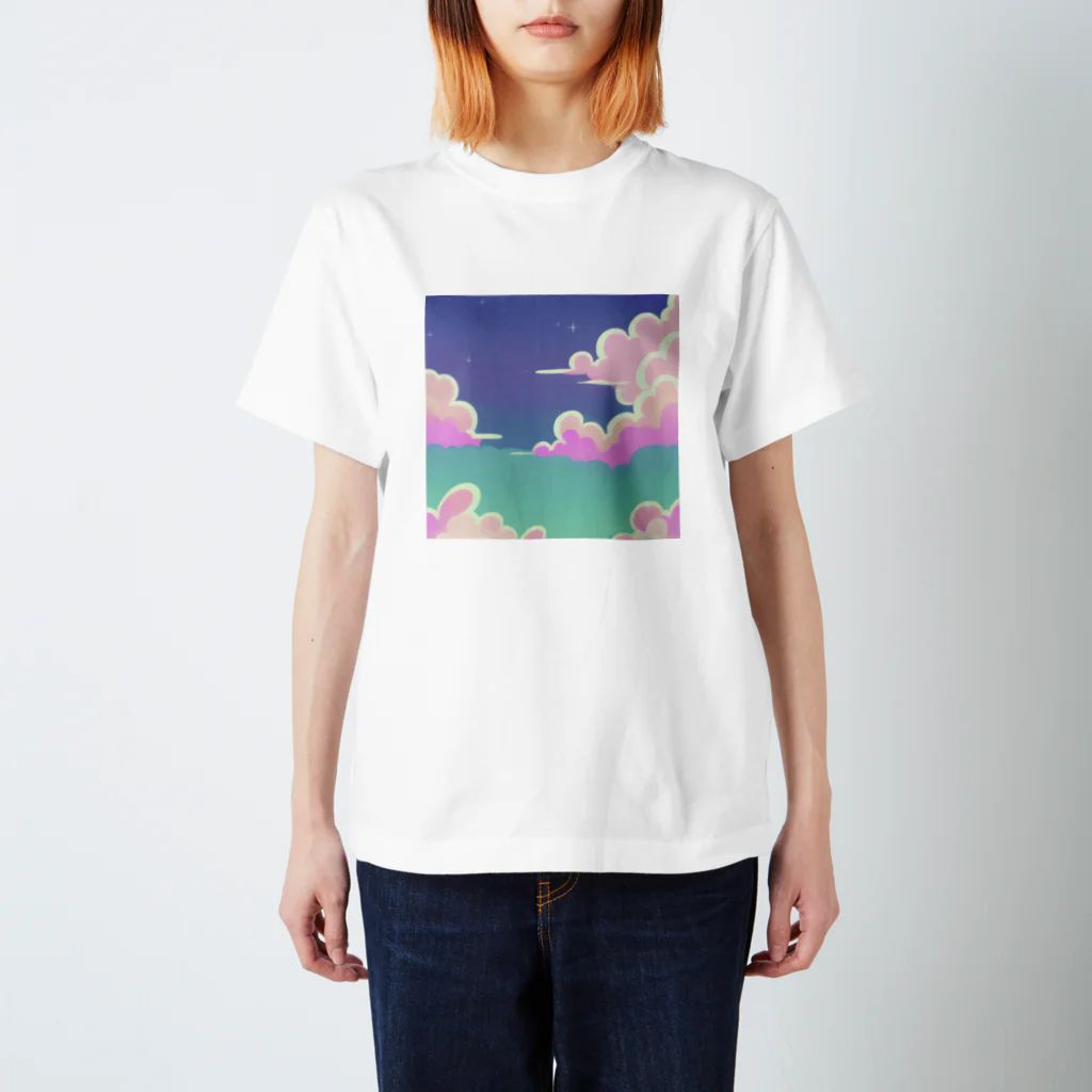 Monoのレトロな雰囲気の空 スタンダードTシャツ