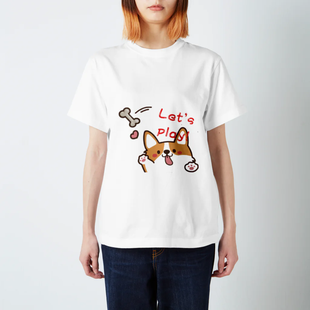 Xmasaの🐾 ふわふわワンダーランド：ゆるかわ犬グッズショップ 🐾  🌟 商品概要 🌟 スタンダードTシャツ