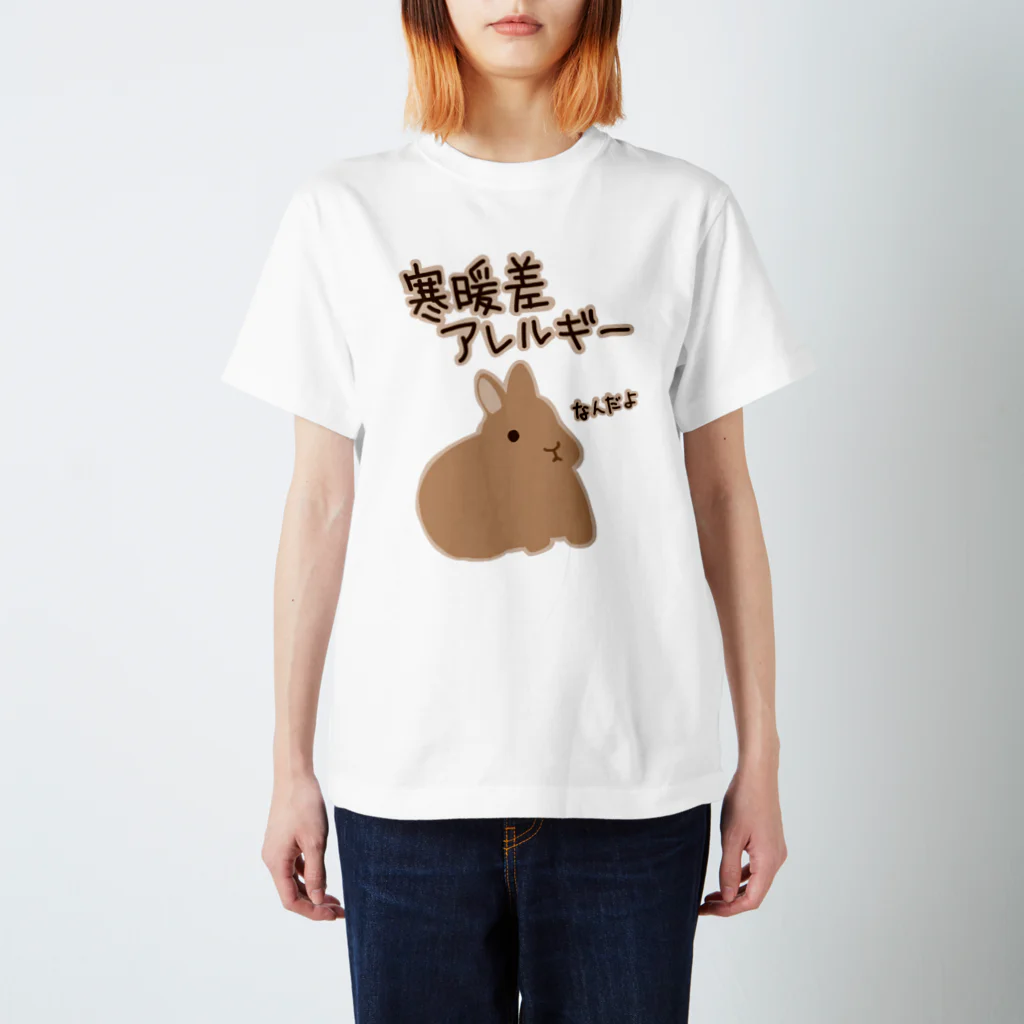 ミナミコアリクイ【のの】の寒暖差アレルギー【うさぎ】 スタンダードTシャツ