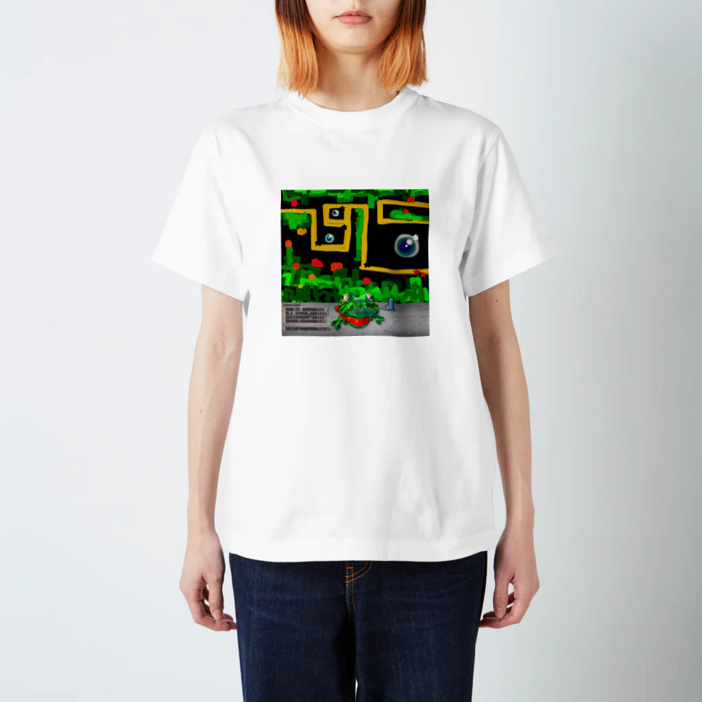 Tyun Takayamaのgraffiti-frog スタンダードTシャツ