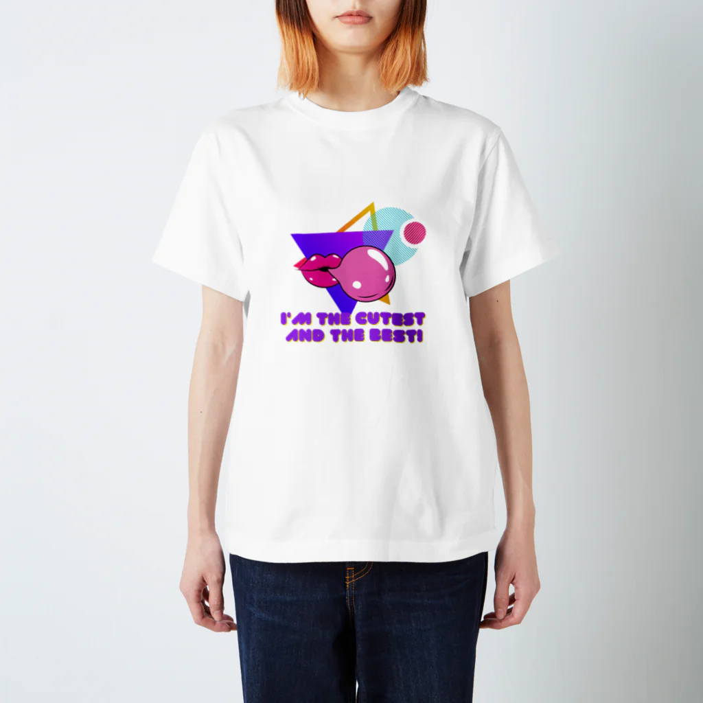 InnoArt_Soundの８０ｓ　popcolor　disco スタンダードTシャツ