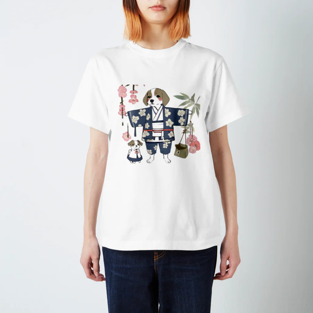 fujisan10の親子犬 Regular Fit T-Shirt