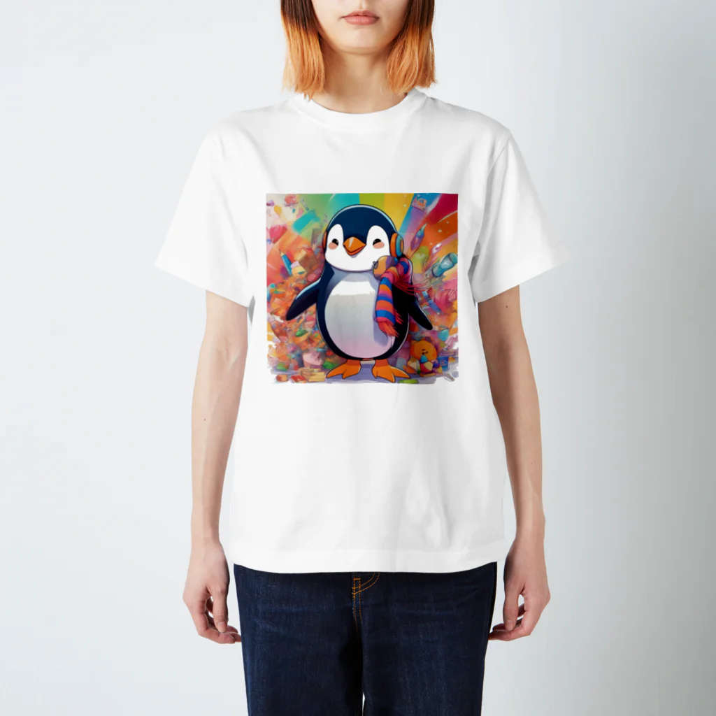 aki7sの笑顔のペンギン Regular Fit T-Shirt