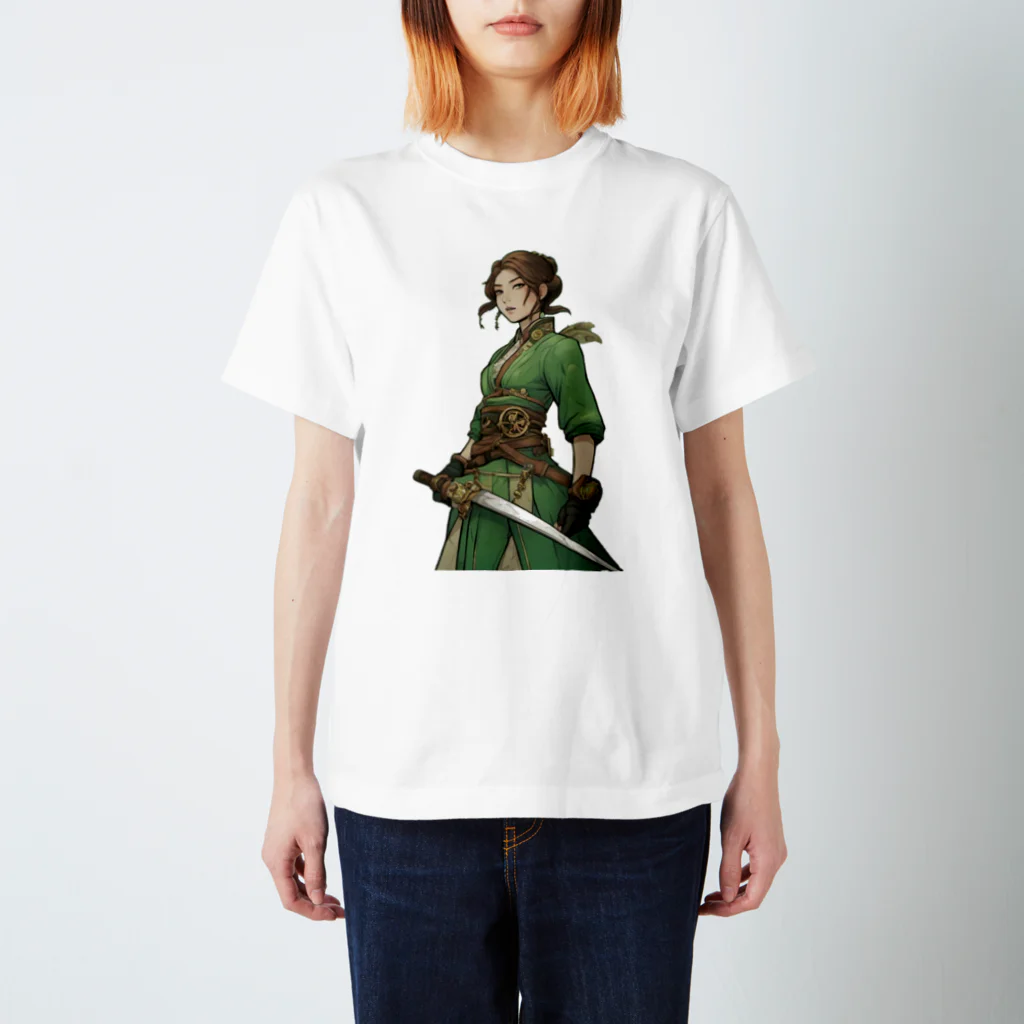 スチームパンクなお店やサンのスチームパンク女戦士　柊サン スタンダードTシャツ