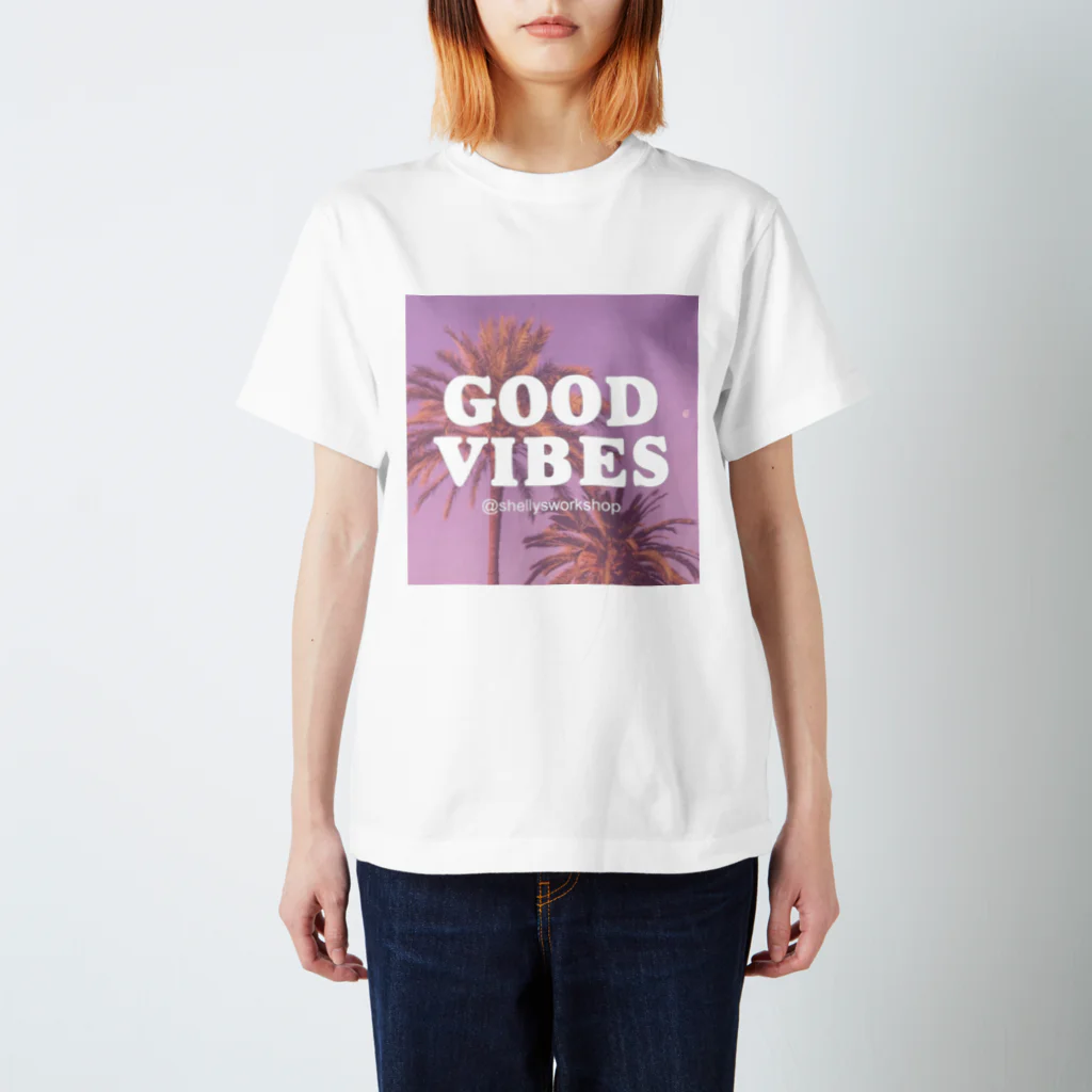 Shelly's WorkshopのGood Vibes T  shellysworkshop Regular Fit T-Shirt