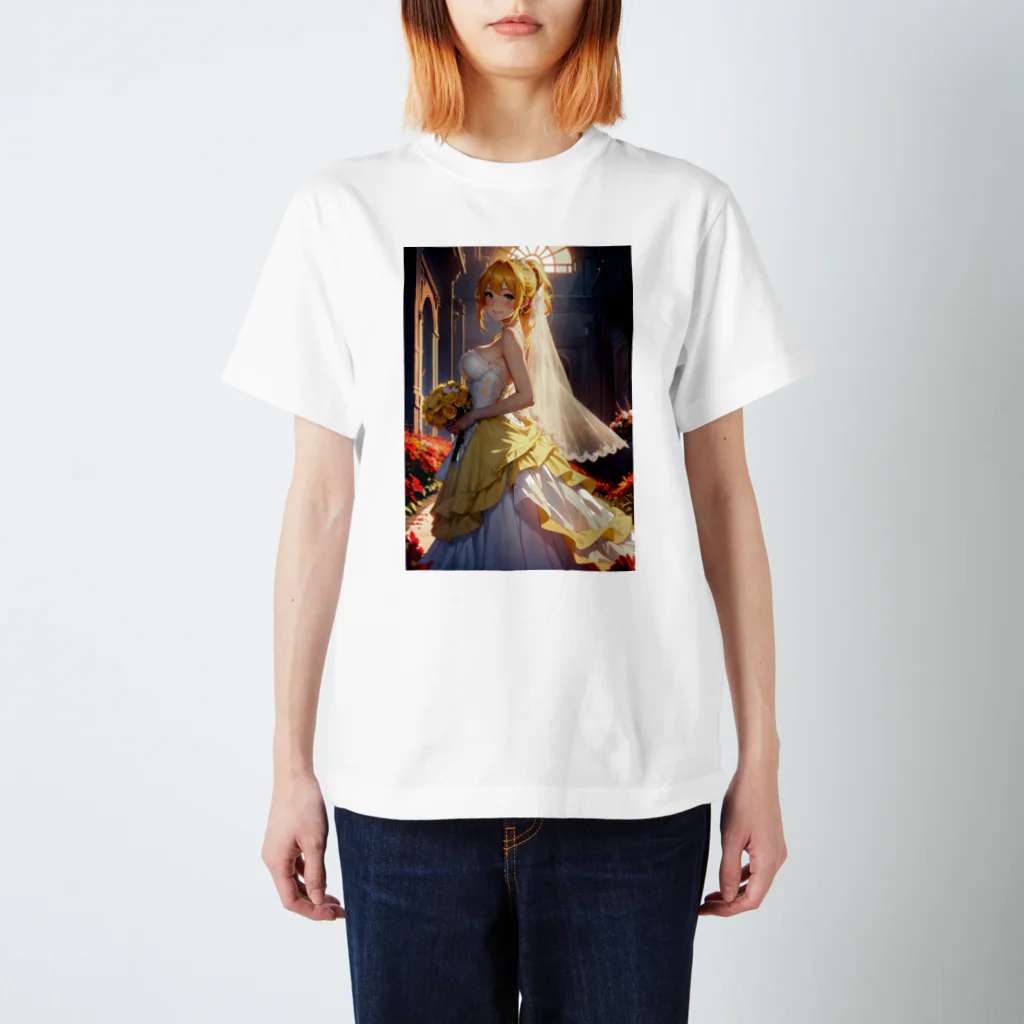 天乃鯱のウエディングドレスと美少女(イオス) スタンダードTシャツ