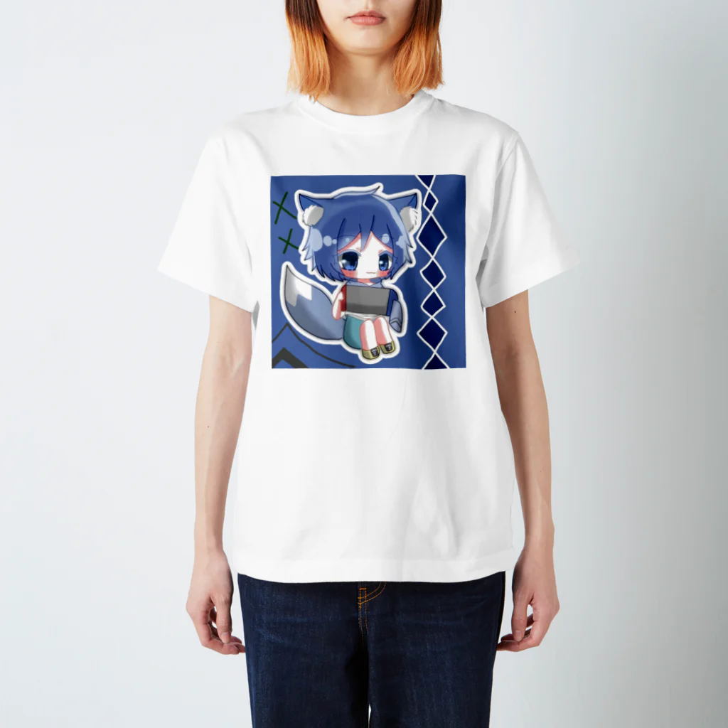 蒼狐神社の授与所のアクリルキーホルダー スタンダードTシャツ