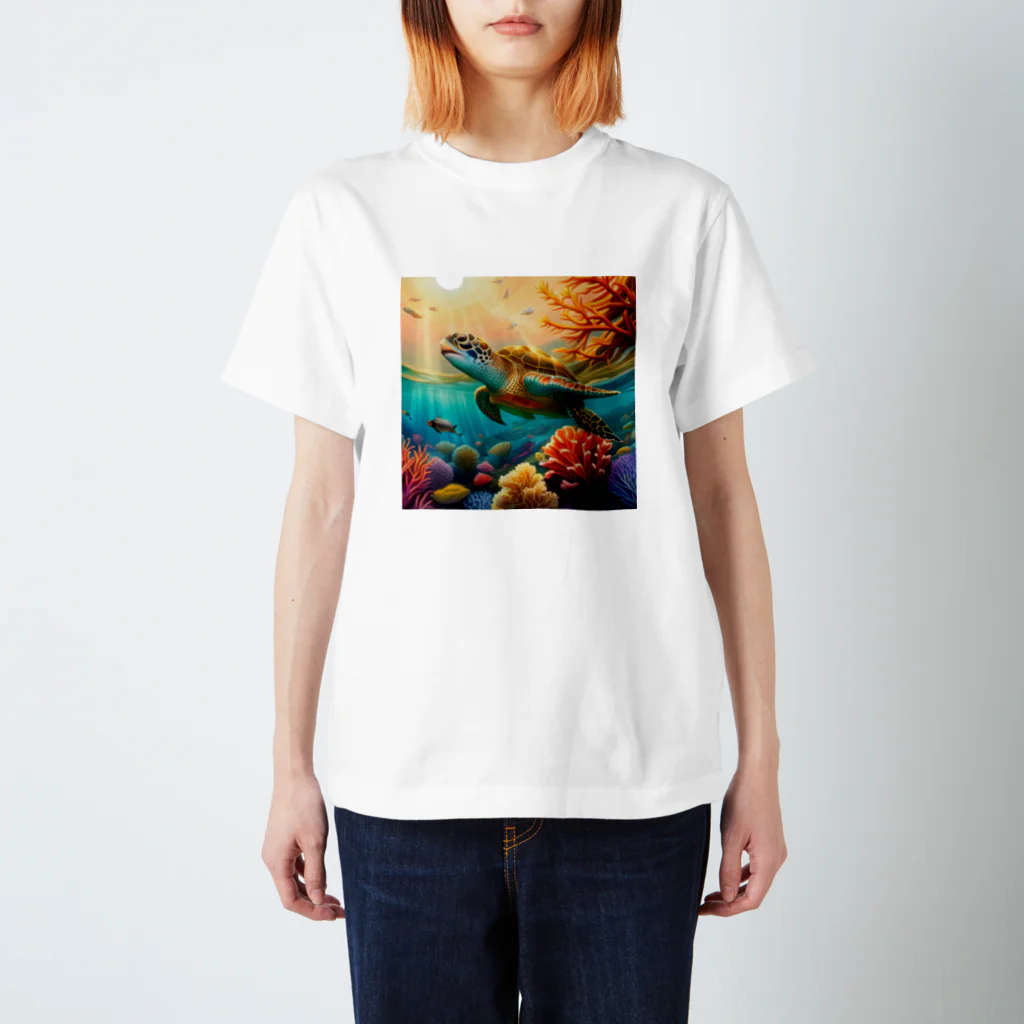 ぶーたんのウミガメ Regular Fit T-Shirt