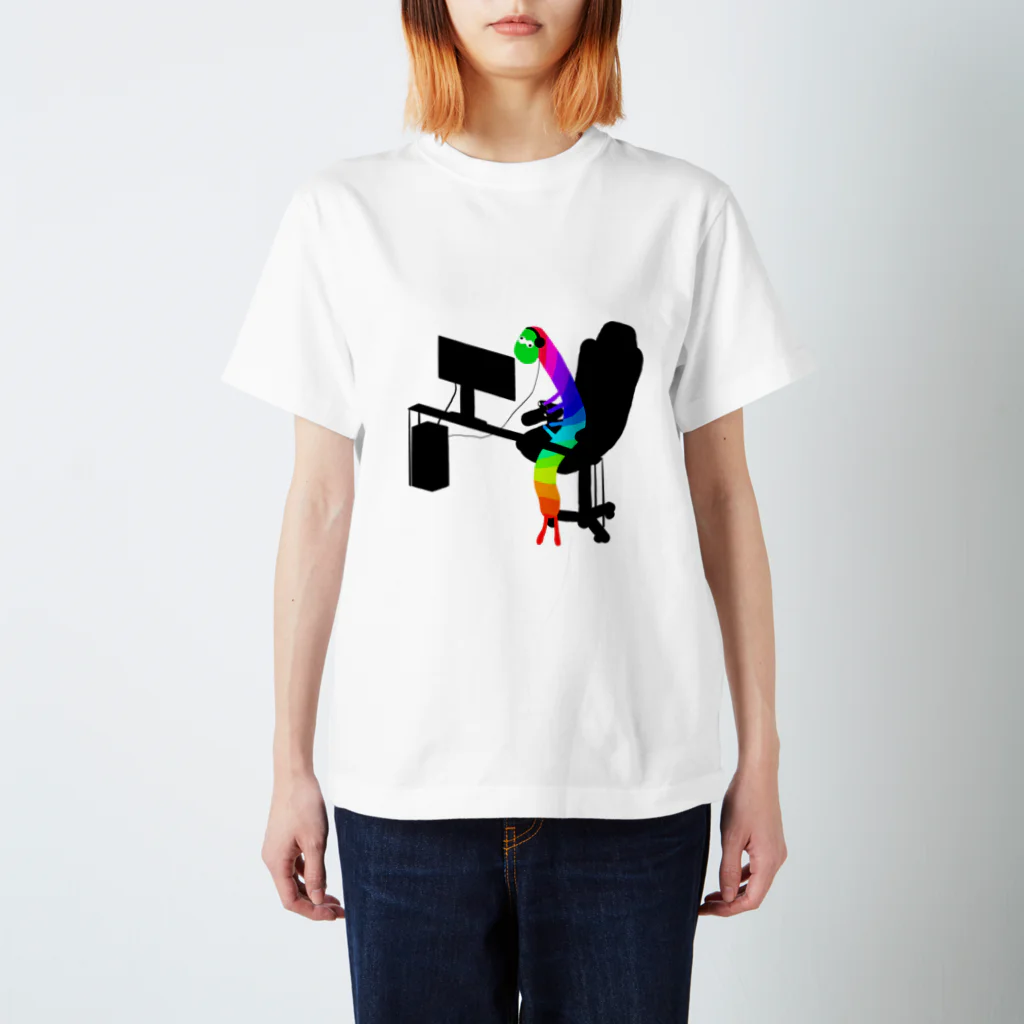 morinoaoumeのゲーマーゲーミング芋虫 Regular Fit T-Shirt