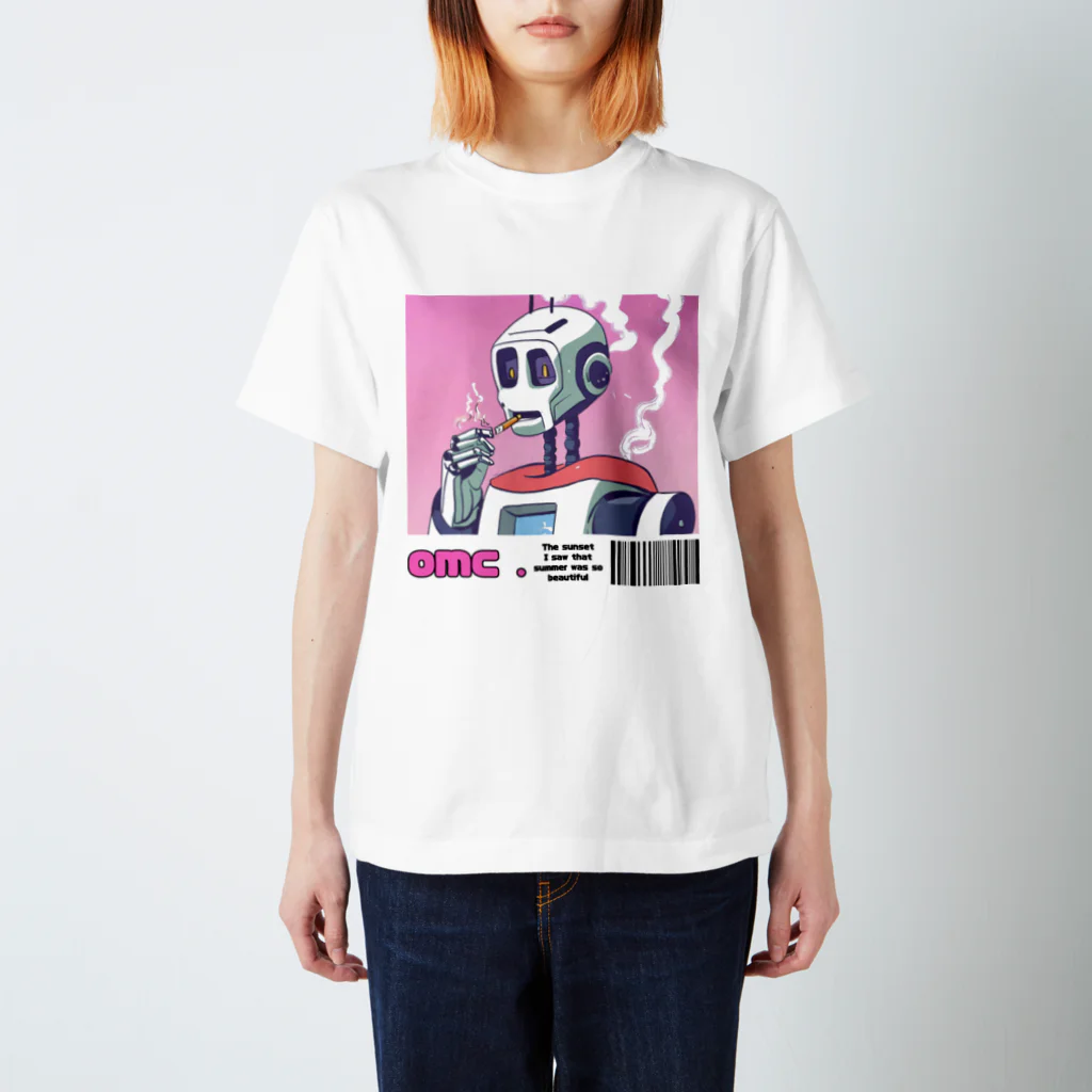 おもちショップの一服ロボットさん Regular Fit T-Shirt