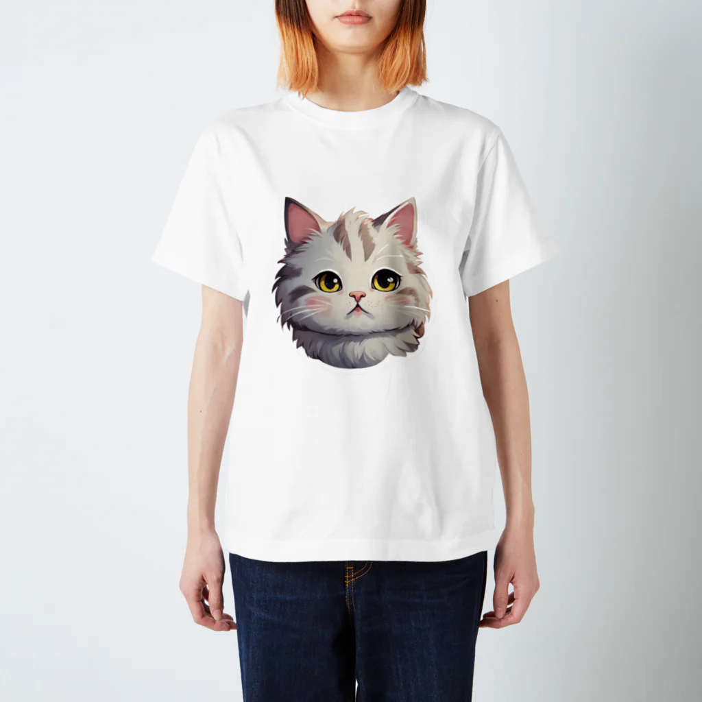 ManmaruShopのちびねこシリーズ8 スタンダードTシャツ