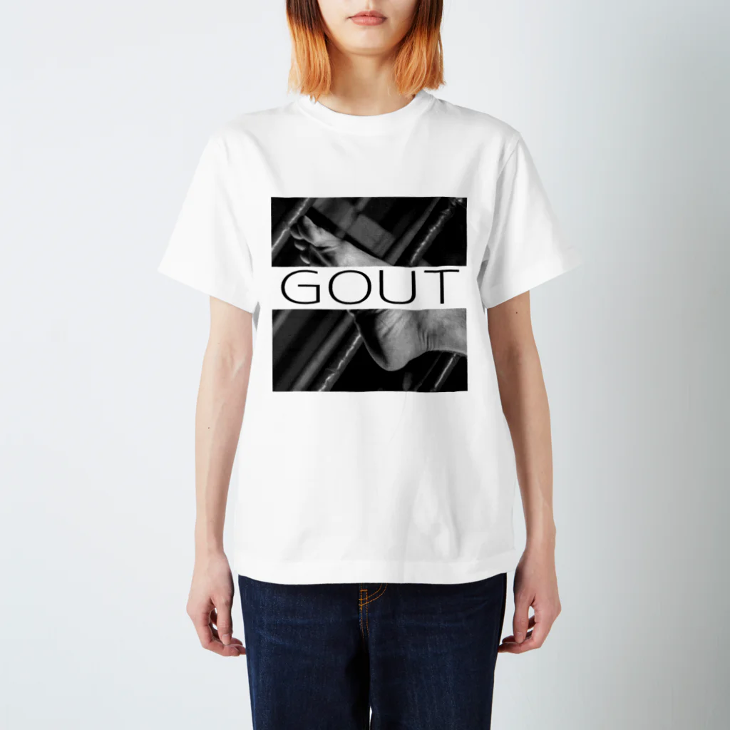 秋葉原医科大学売店の痛風（gout）英語シリーズです。 Regular Fit T-Shirt