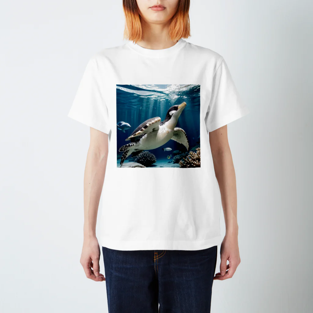 人魚の夢のペンガメ Regular Fit T-Shirt