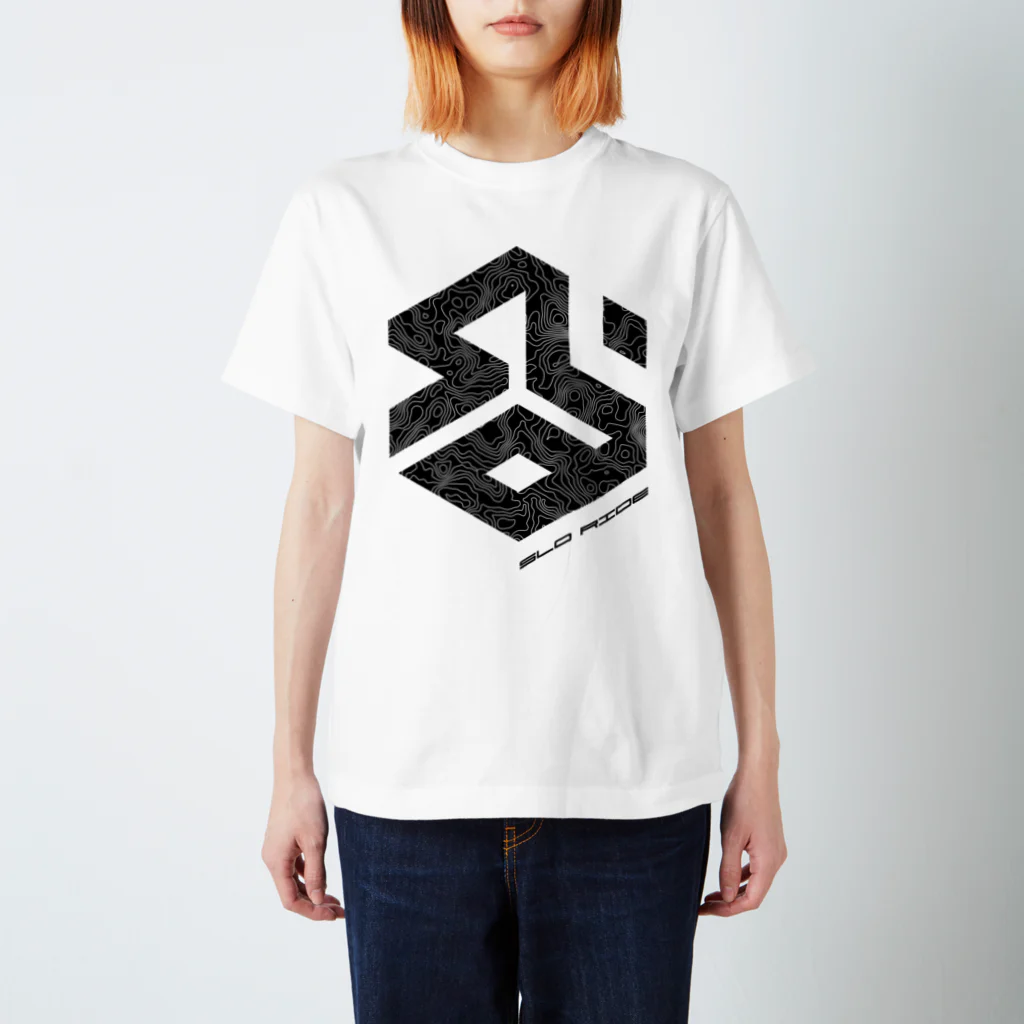 SLORIDEのSLO BLACK Regular Fit T-Shirt