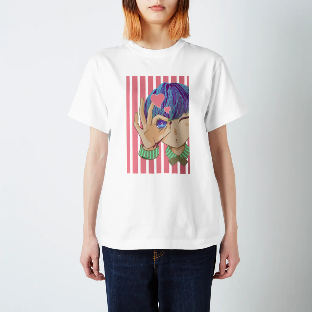 タナカミののぞいてみる？（ピンク） Regular Fit T-Shirt