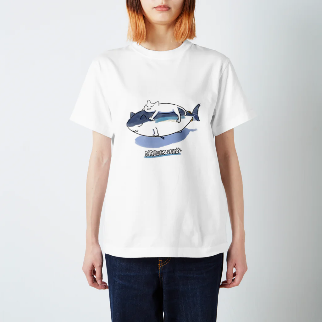 reibushaのまぐろねこ（ねこ付き） Regular Fit T-Shirt