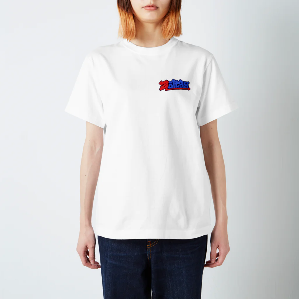 Zoltax.のZoltax. グラフィティ ロゴ トリコロール Regular Fit T-Shirt