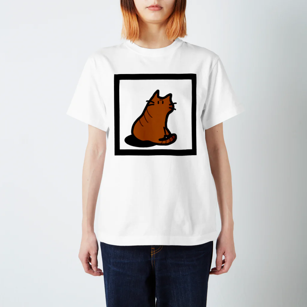 かさごさかのMikaeri cat (Cha-tora) Regular Fit T-Shirt