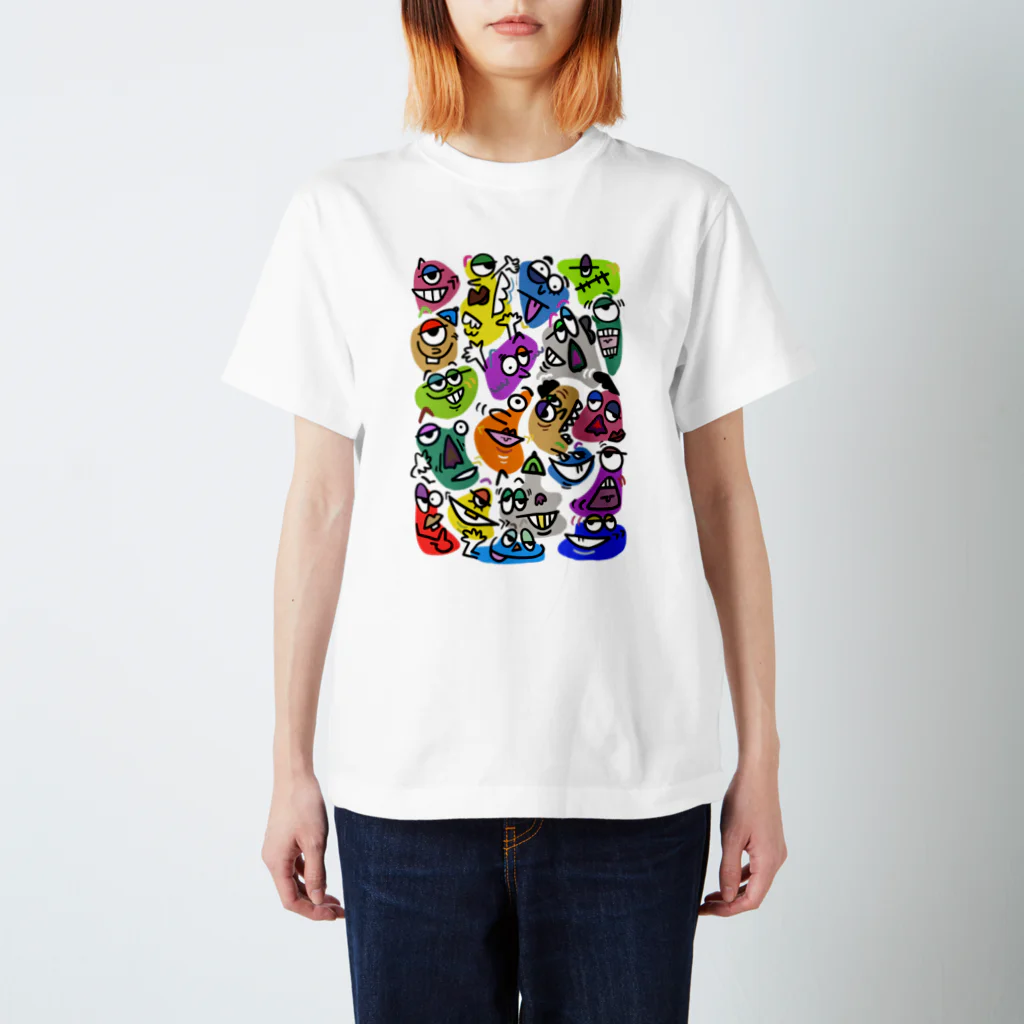 Colorful fam Earthのガチャガチャ スタンダードTシャツ