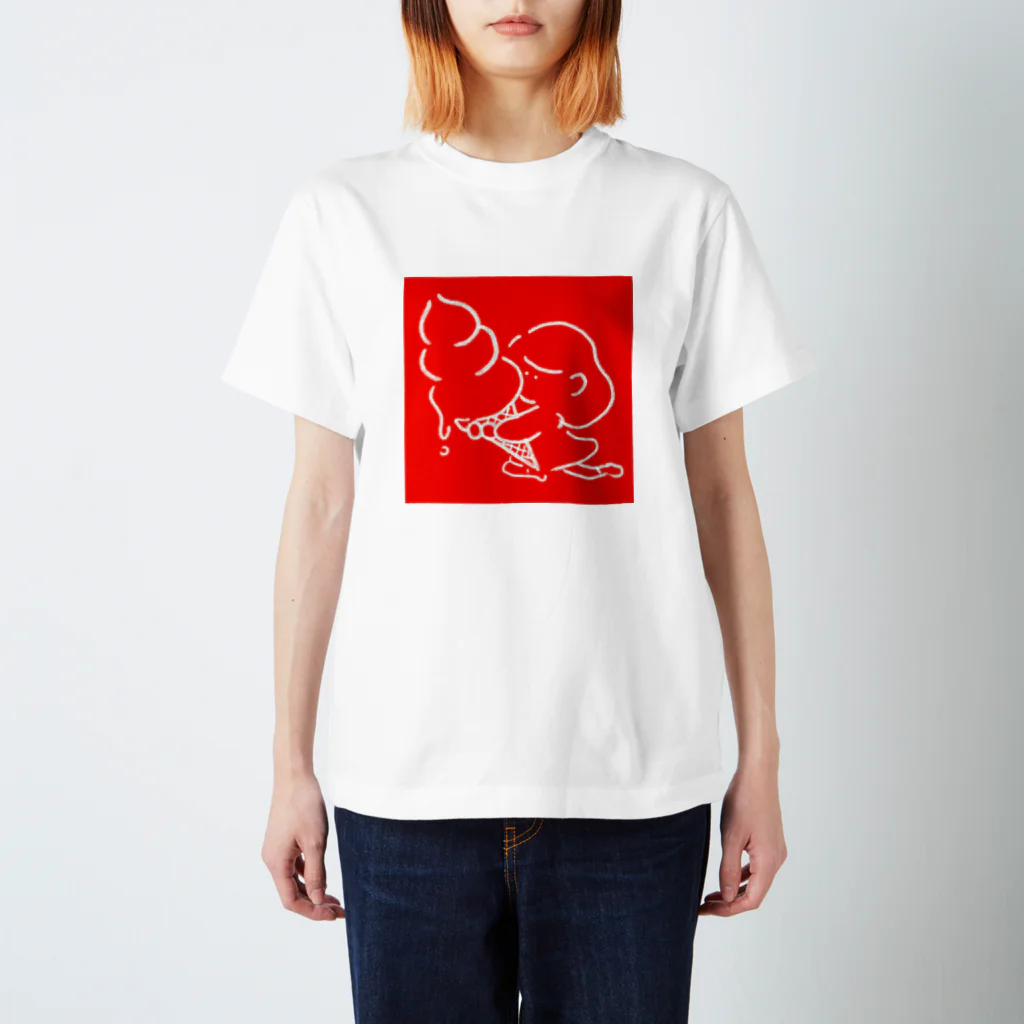 ゆっくりいきるのアイスクリームガール スタンダードTシャツ