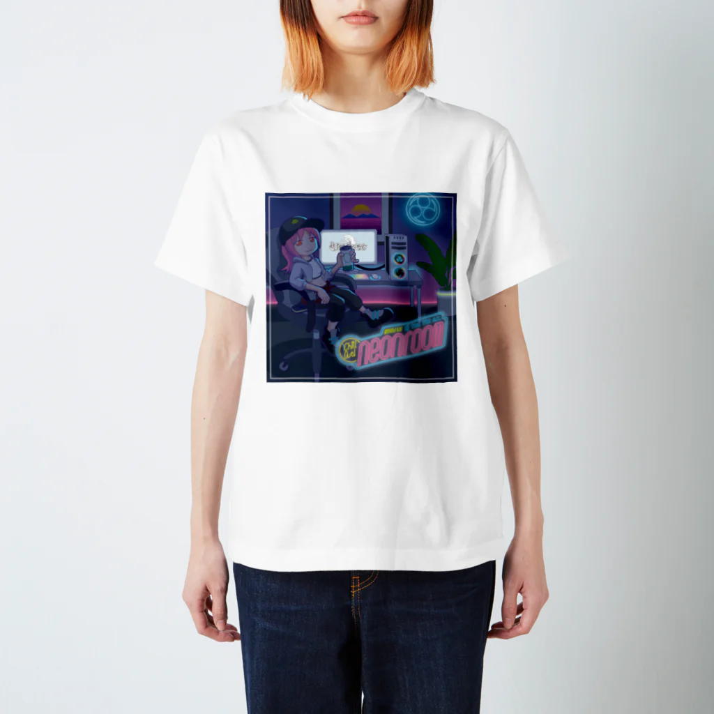 dj tom the s.c. shopの『chillout! neonroom』風神ちゃんver. スタンダードTシャツ