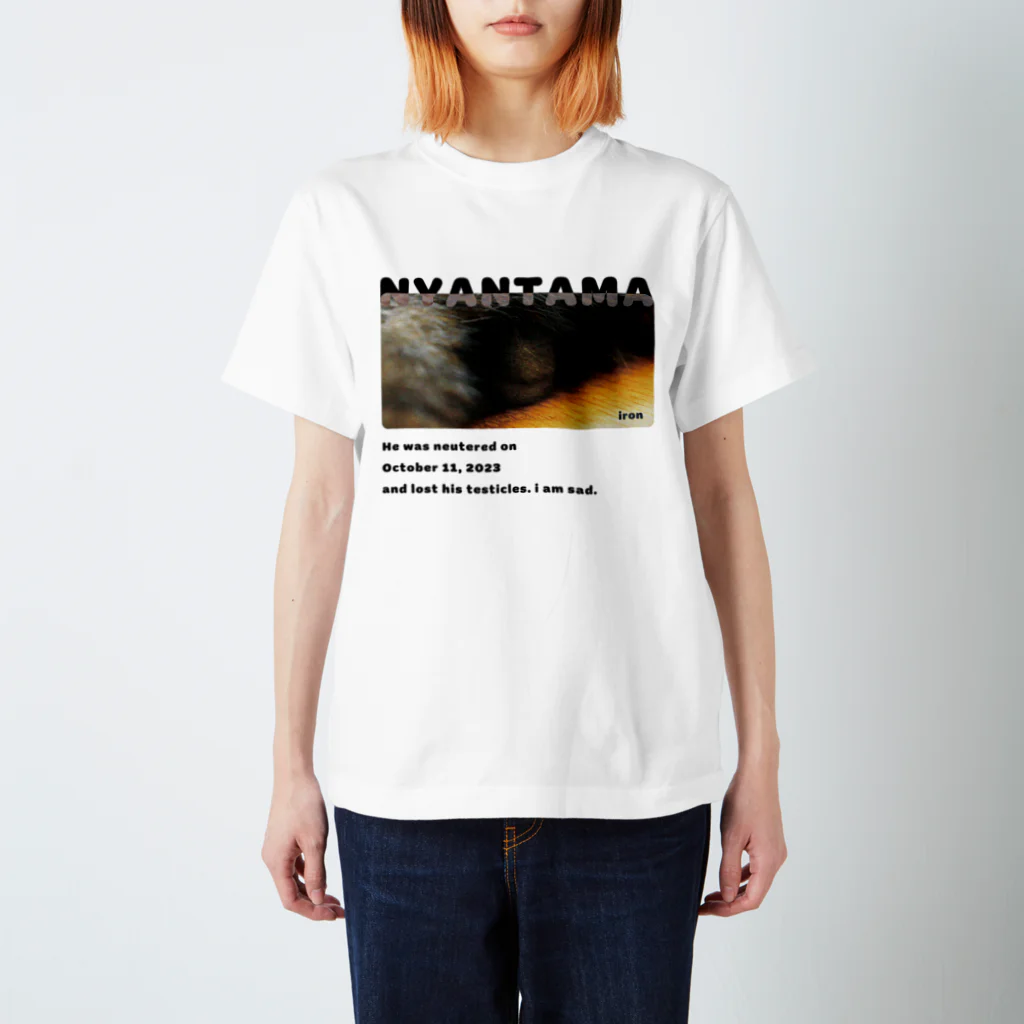 あっきー 🐈ねこ専門デザイナーのNYANTAMA スタンダードTシャツ