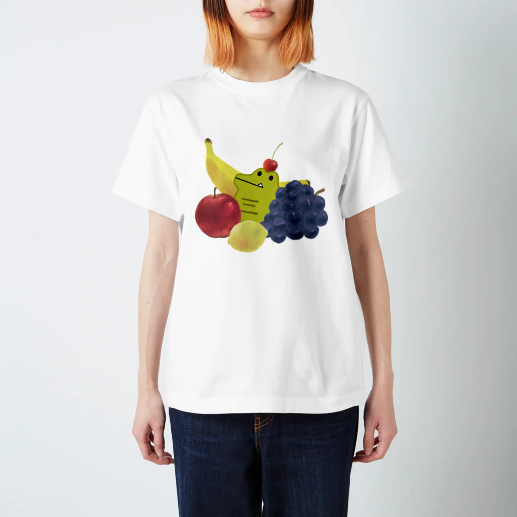 わりとせまいショップのblobwani(フルーツ) Regular Fit T-Shirt