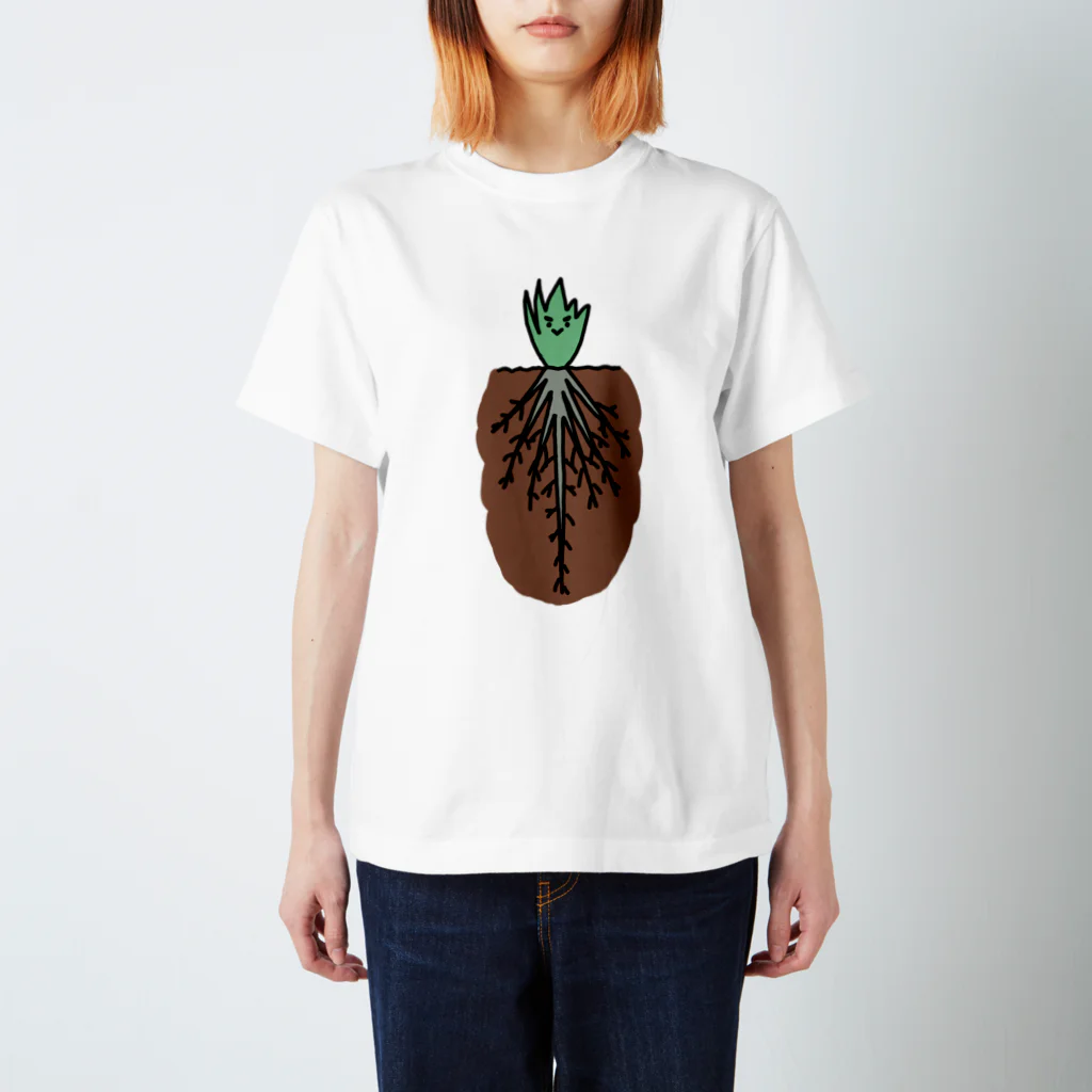 雑草には愛がある。の根強い雑草 スタンダードTシャツ