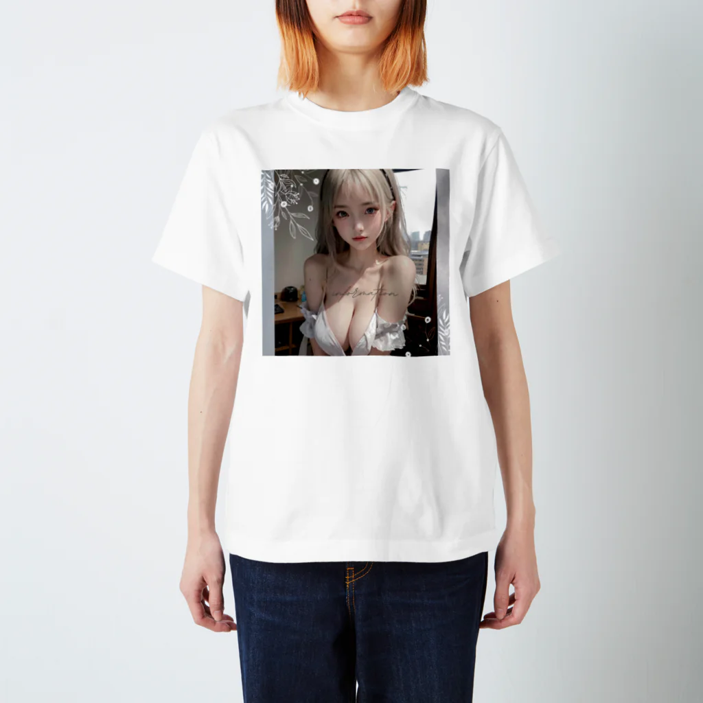 sounya sounyaの美女 図鑑（むにゅっ） Regular Fit T-Shirt