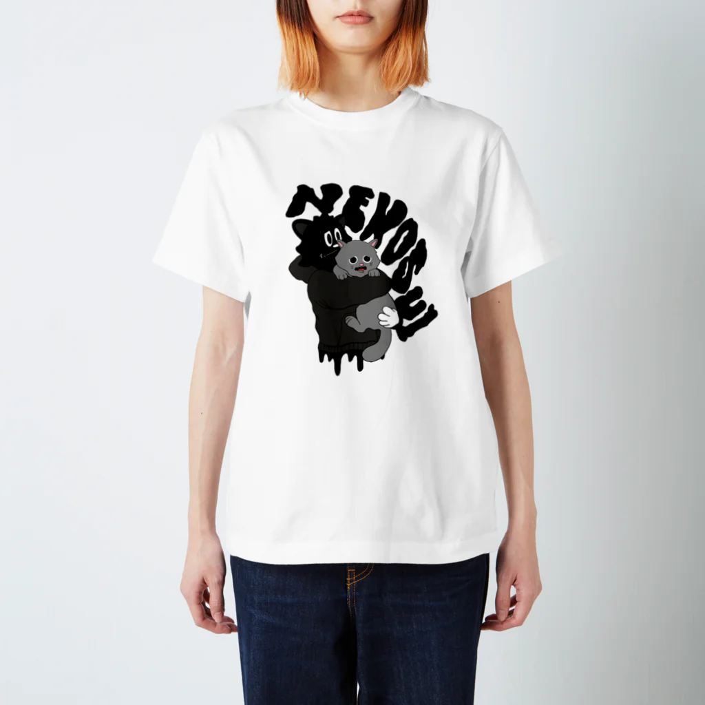 SUMIKUROWORLDのSUMIKURO猫吸いTシャツ Regular Fit T-Shirt