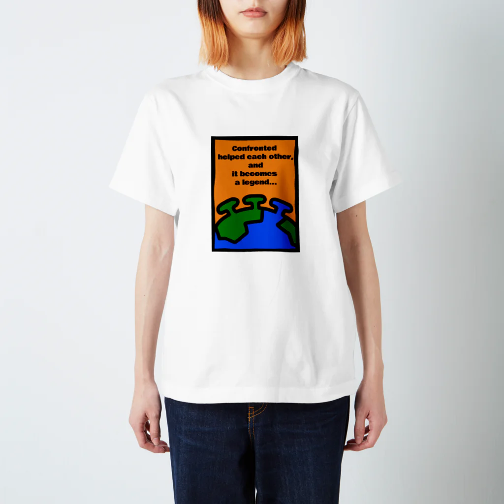 跡理絵の助け合い スタンダードTシャツ