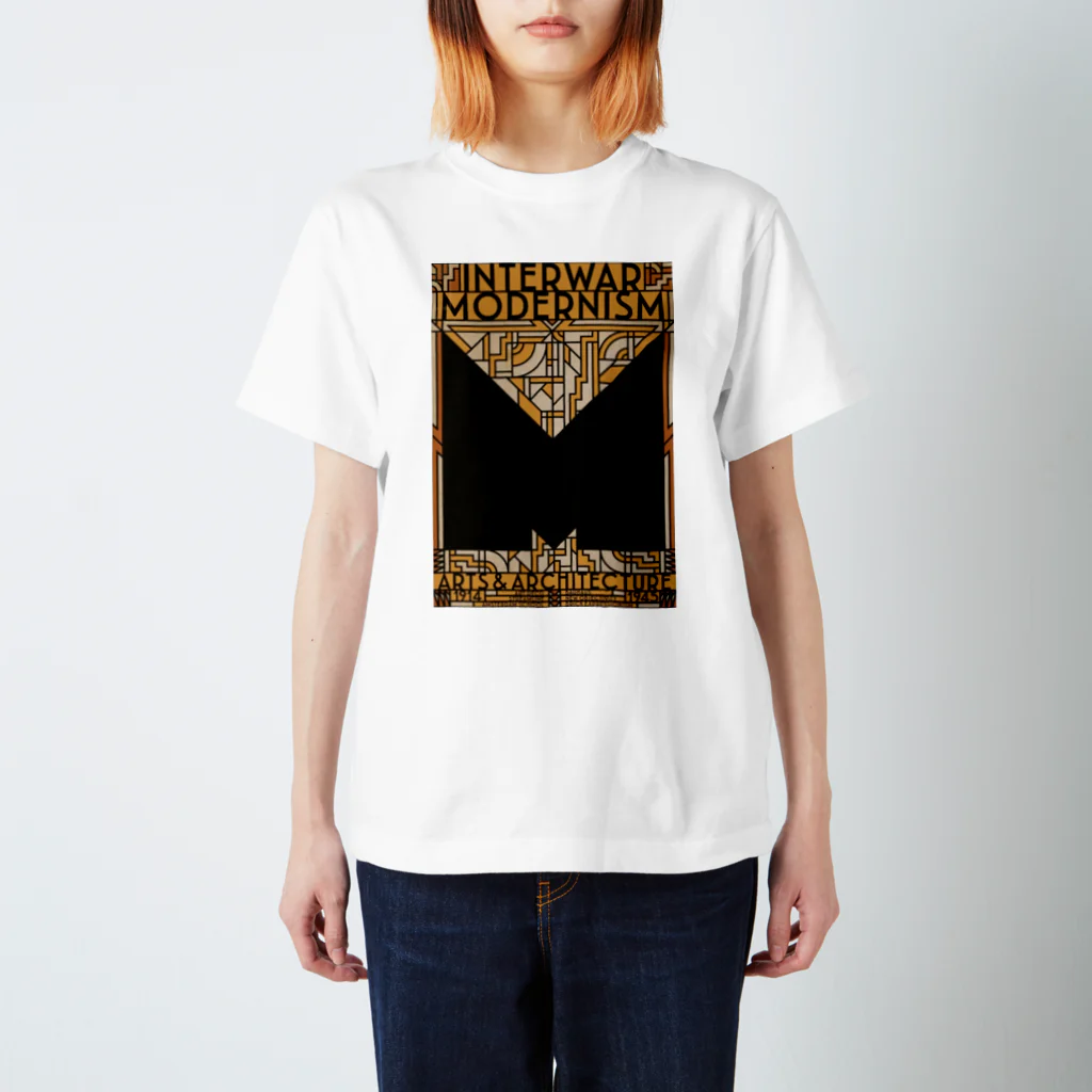 YS VINTAGE WORKSのベルギー・アントワープ Interwar Modernism 1914-1945 Regular Fit T-Shirt