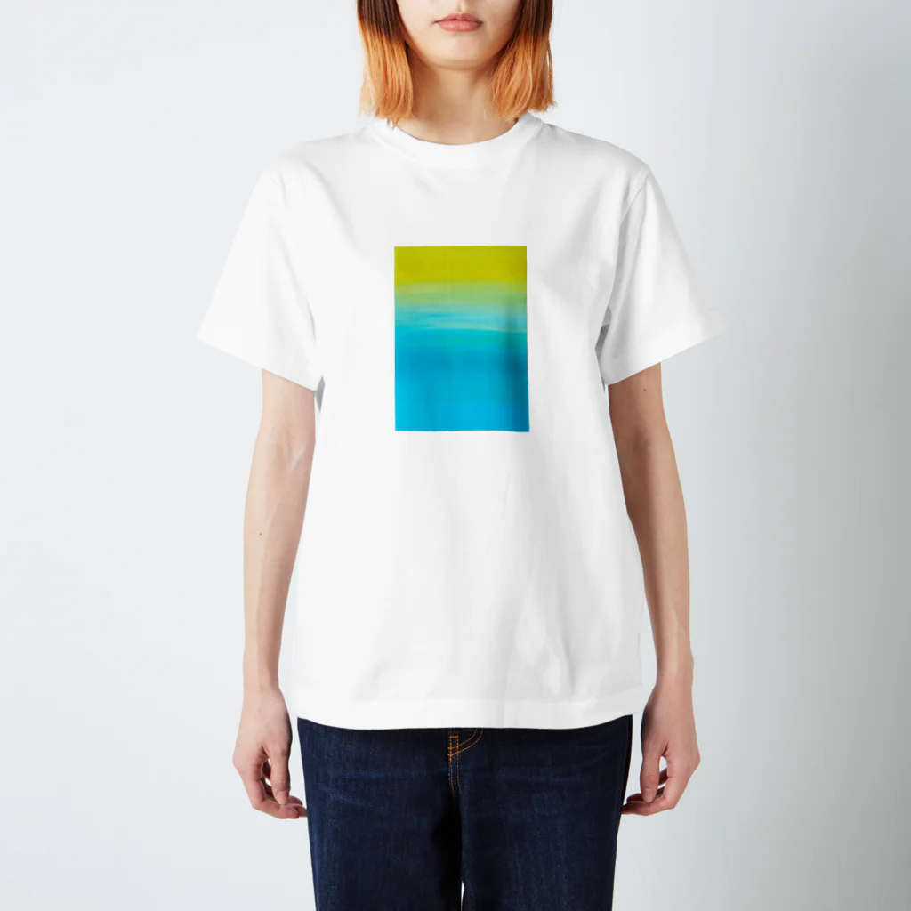 color me color worldのすいへいせん スタンダードTシャツ